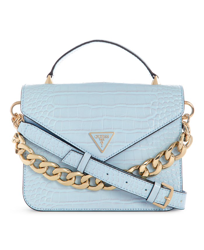 Cartera Guess Retour Top Handle Flap Pwb Celeste-0