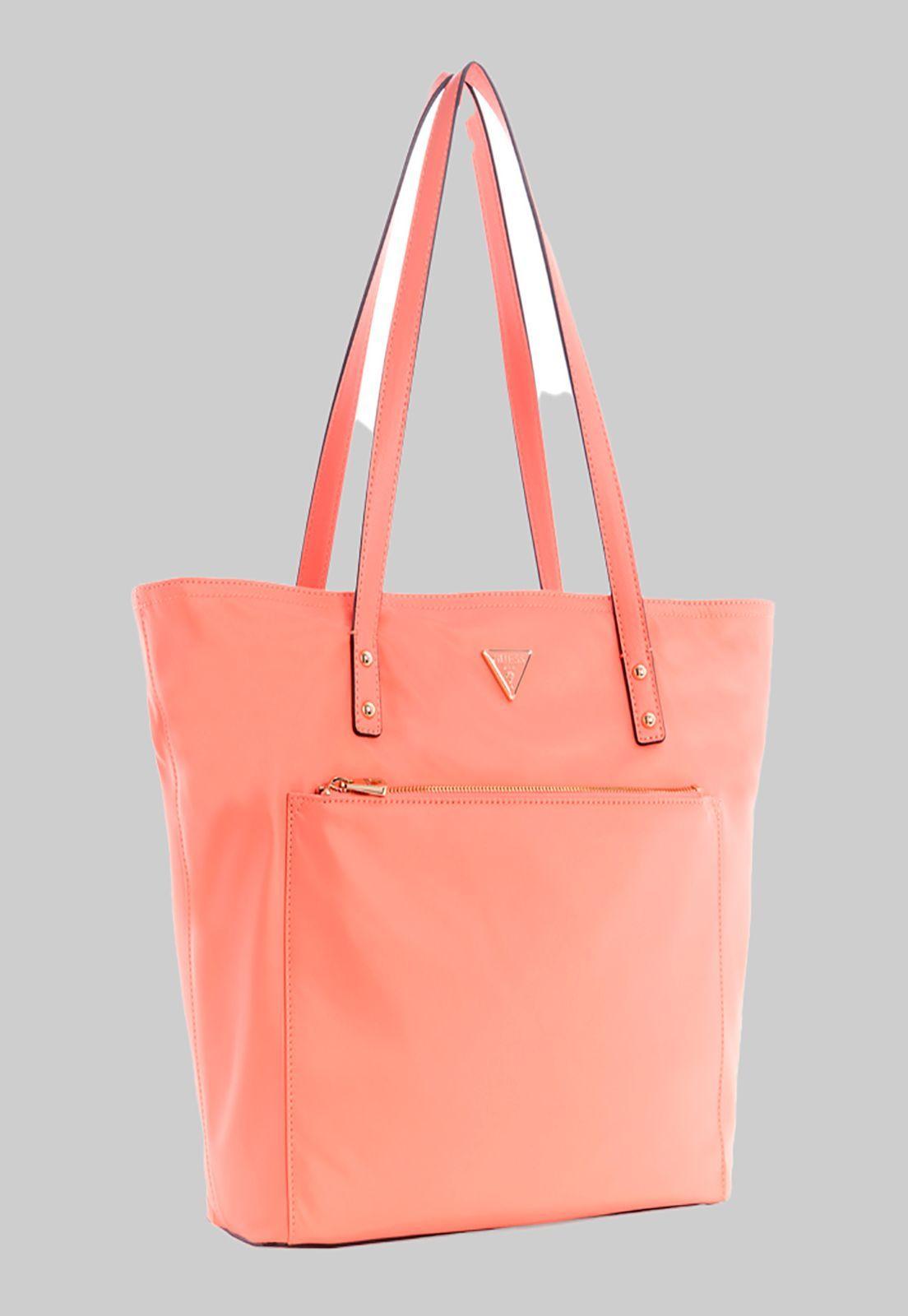 Cartera Eco Gemma Tote Cor Coral Guess-1