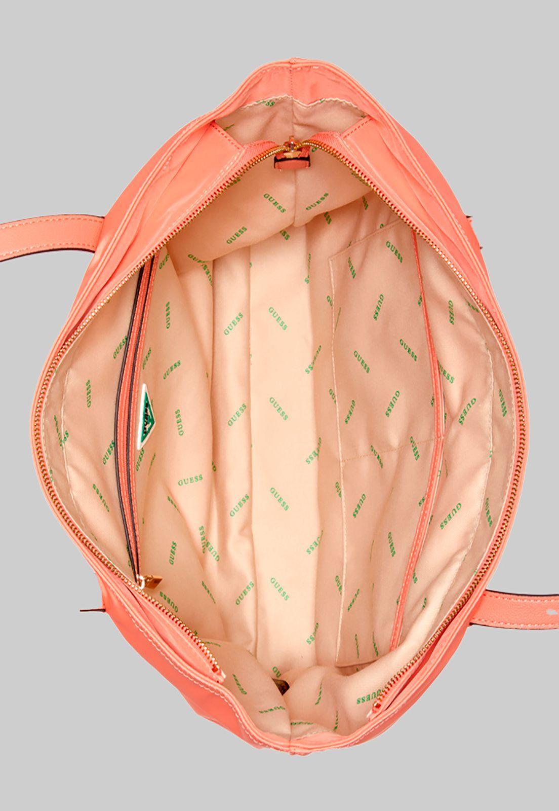 Cartera Eco Gemma Tote Cor Coral Guess-3
