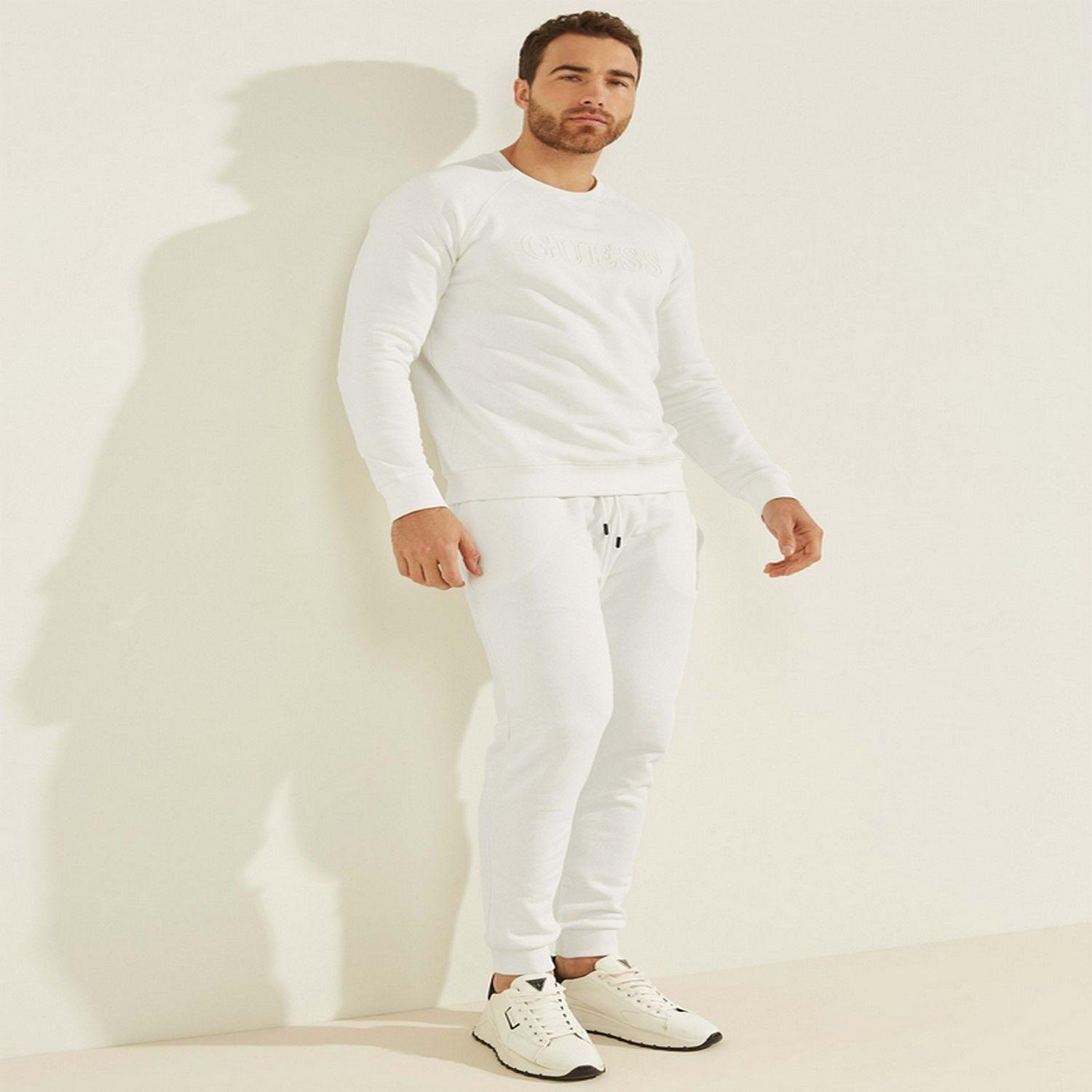 Poleron Guess Aldwin Sweatshirt Crew SCFY BLANCO-1