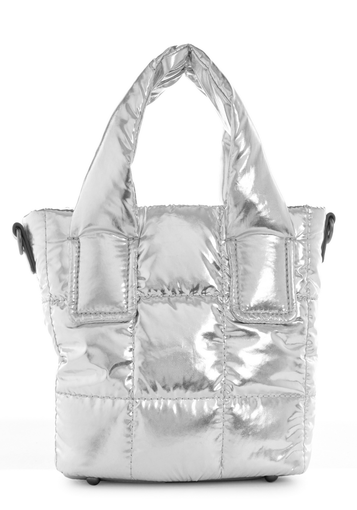 Mini Cartera Active Aspen Mini Tote Plateado Guess-2