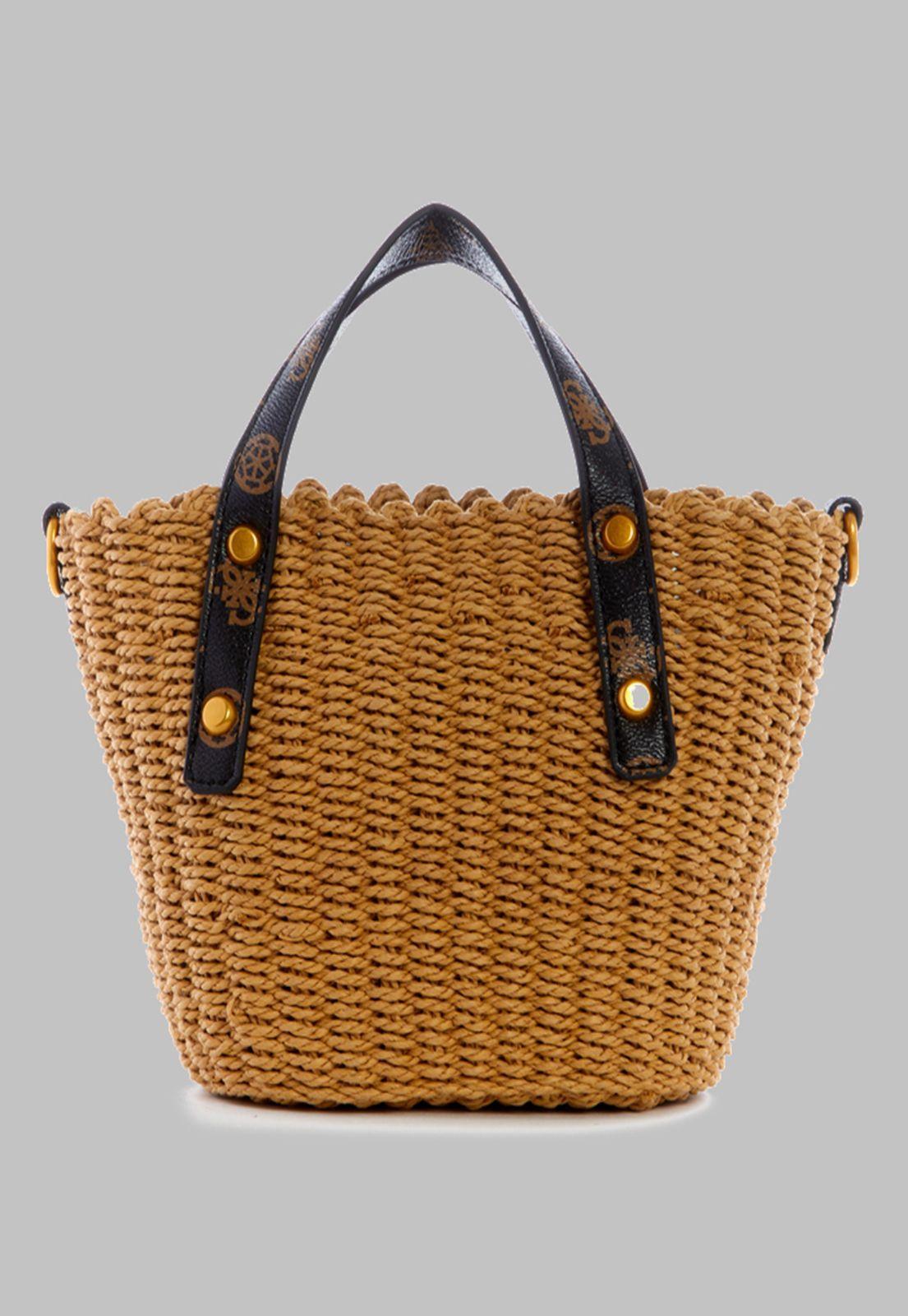 Mini Cartera Guess Lilica Mini Tote Bnl Negro-3