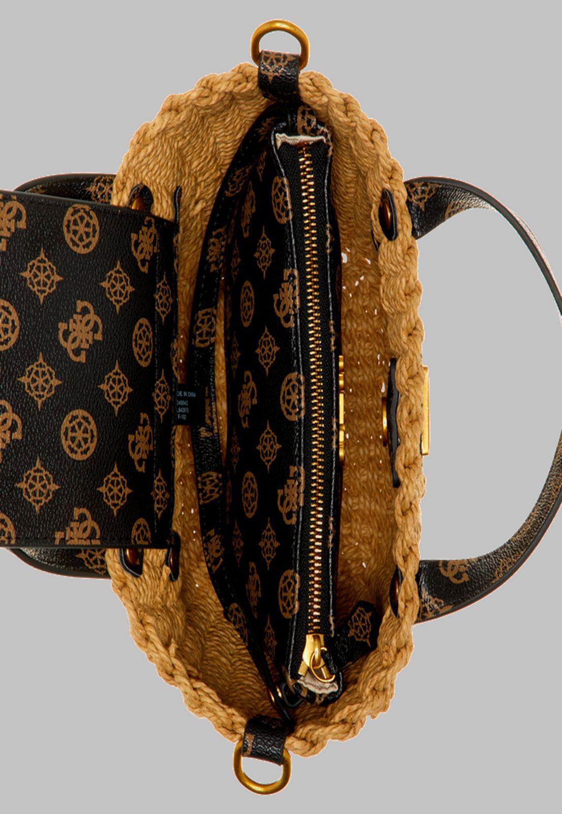 Mini Cartera Guess Lilica Mini Tote Bnl Negro-4