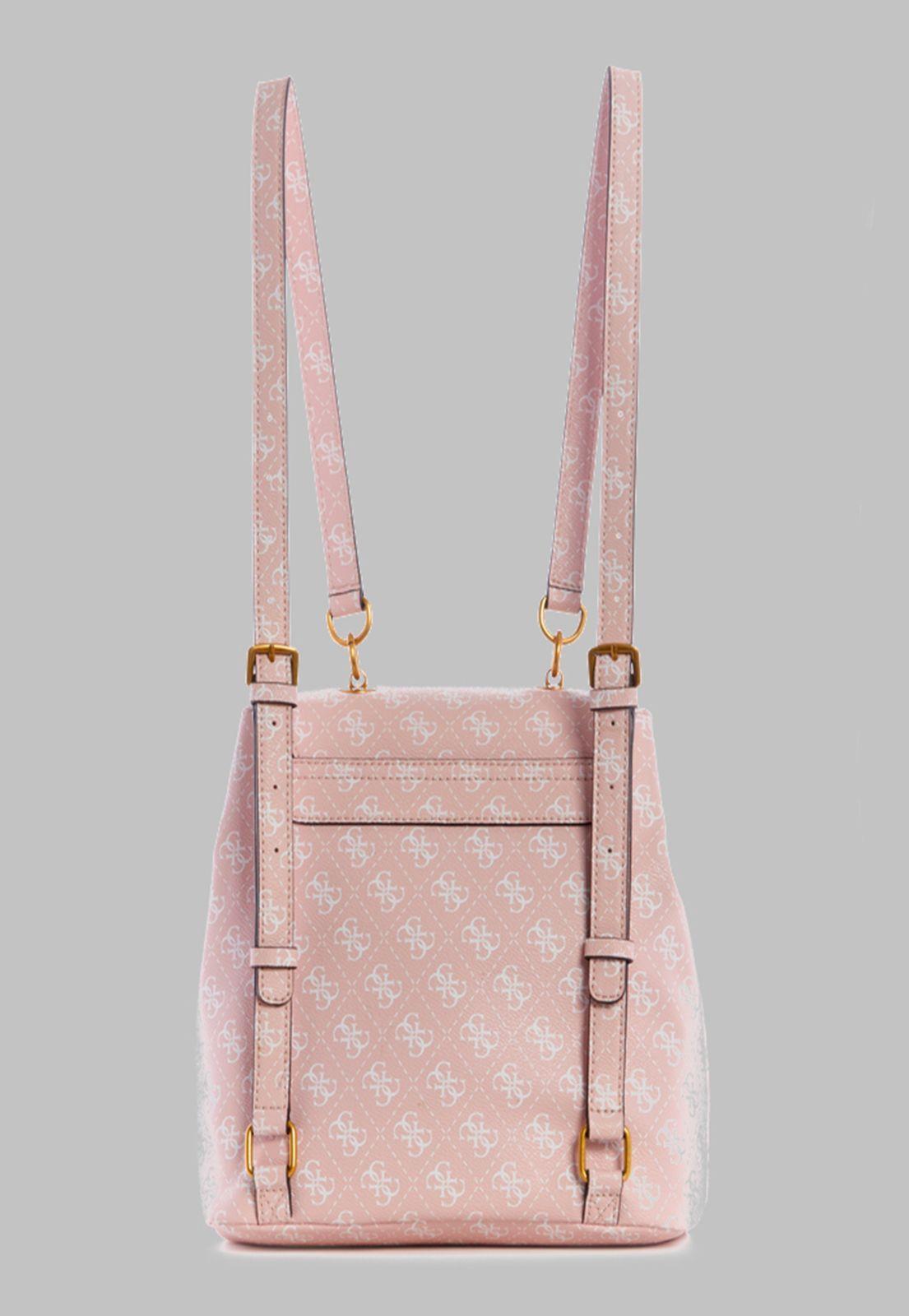 Mochila Guess No Limit Flap Backpack Pio Rosado-2