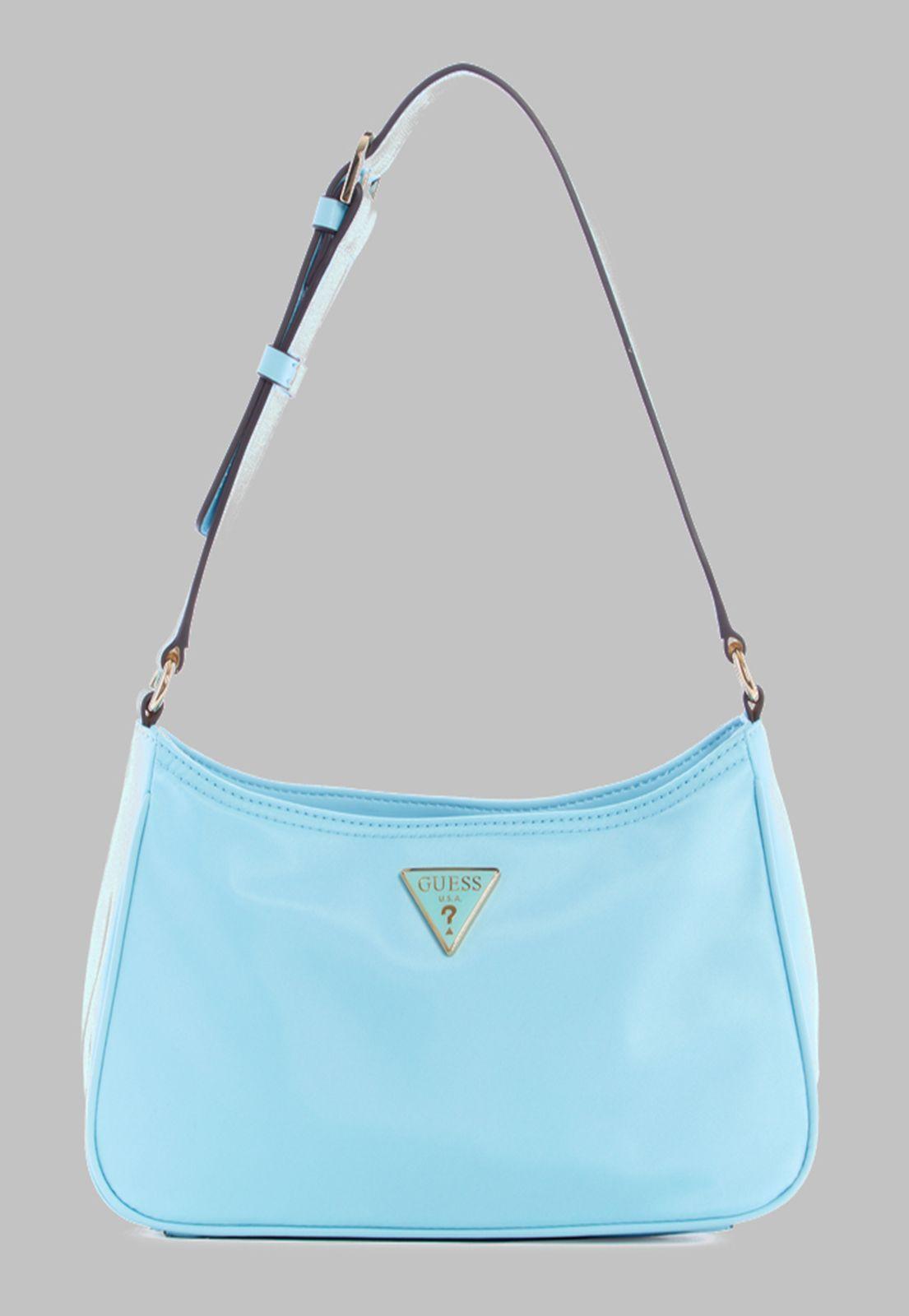 Cartera Guess Little Bay Shoulder Bag Aop Celeste-0