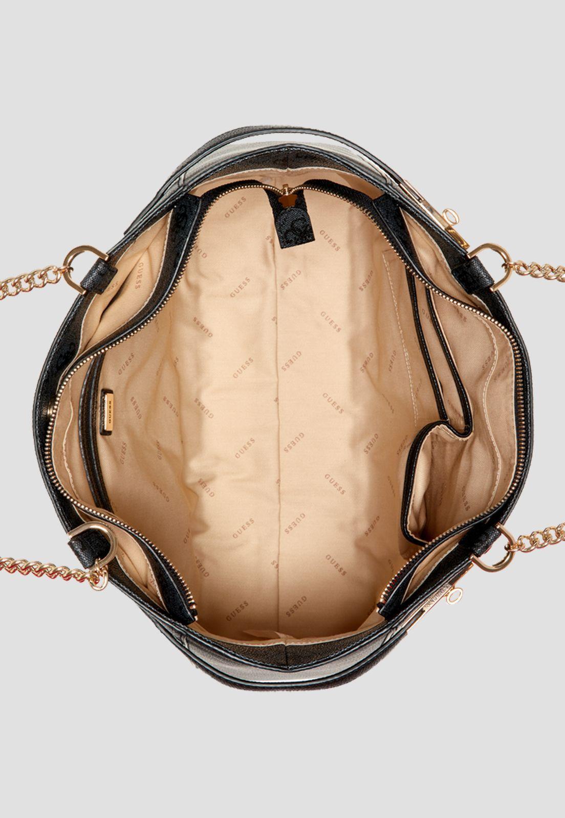 Cartera Zadie Logo Girlfriend Tote Clo Negro Guess-3