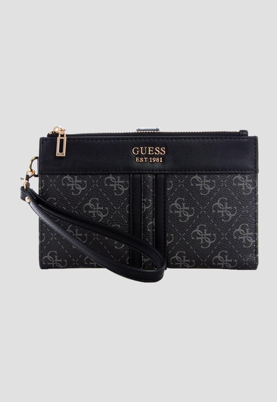 Billetera Kasinta Dbl Zip Organizer Carbón Guess-0