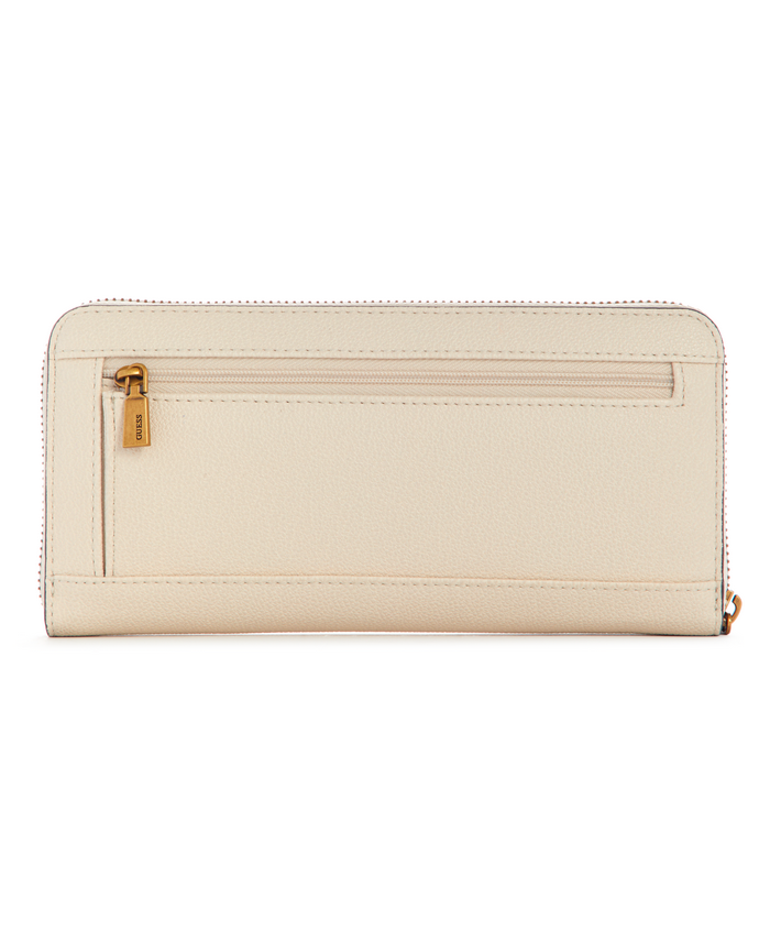 Billetera Guess Laurel Slg Large Zip Around Sto Blanco-1