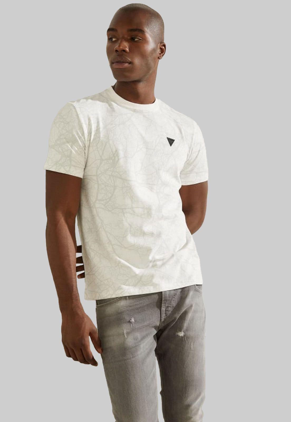 Polera Guess Ss Knit Tops P00M Blanco-0