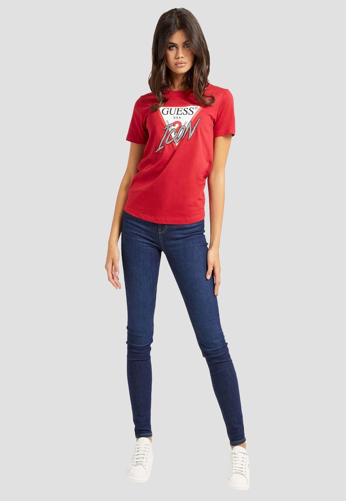 Polera Guess Ss Cn Icon Tee G5Q9-0