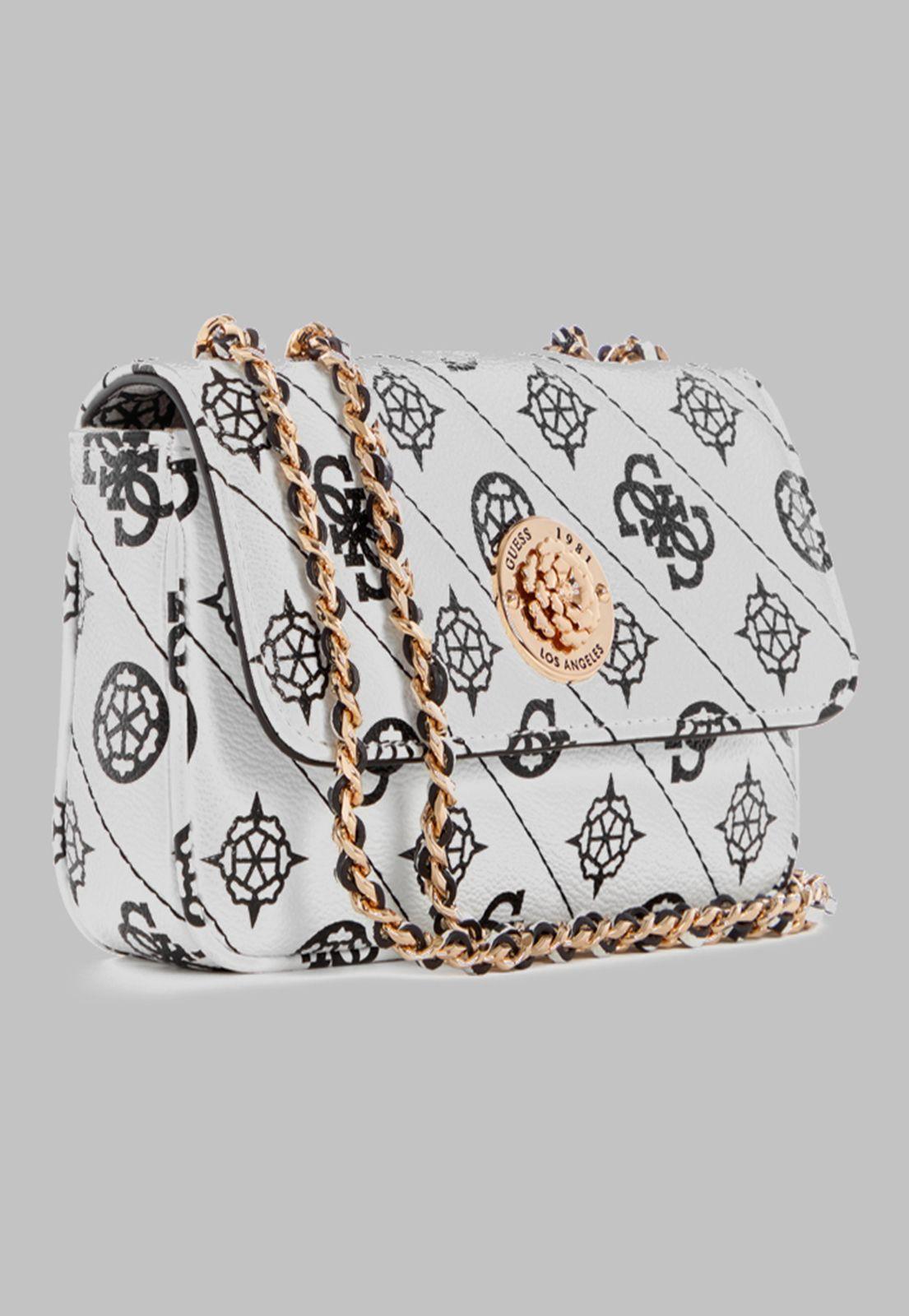 Mini Cartera Guess Always Mini Crossbody Flap Wlo Blanco-1