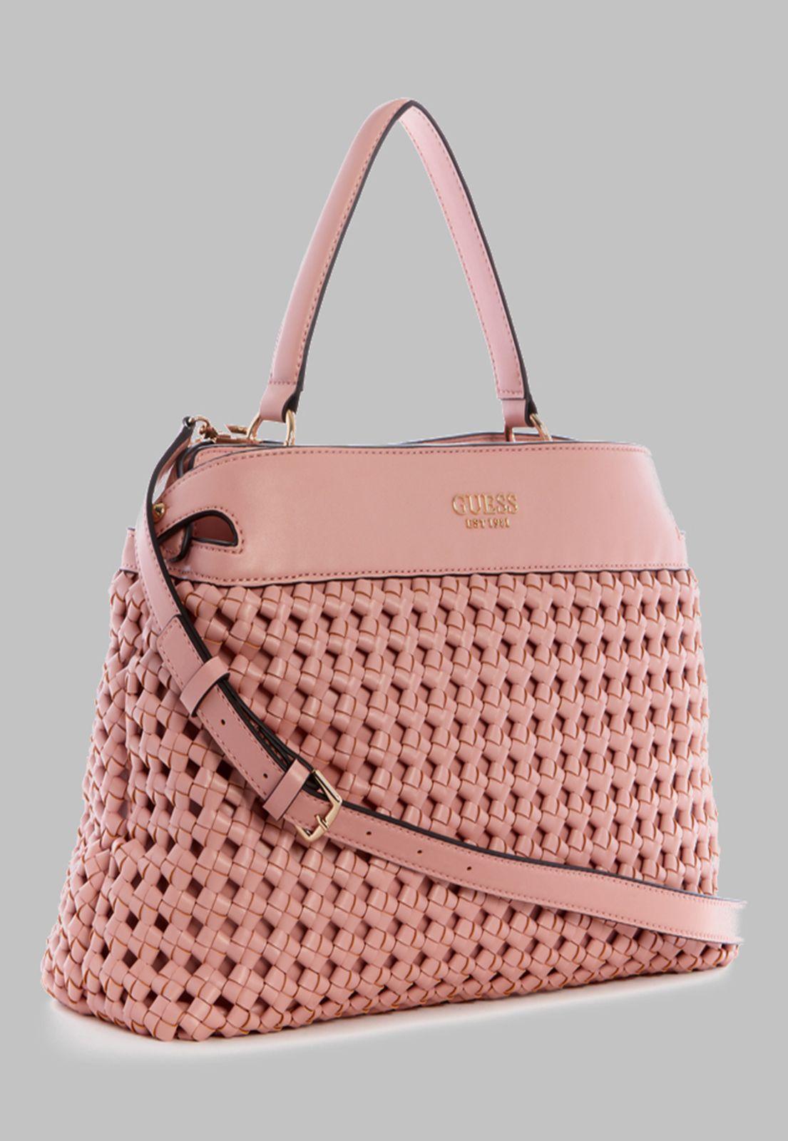 Cartera Guess Sicilia Satchel Pin Rosado-1