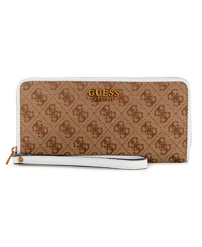 Billetera Guess Aviana  Large  Around Lht Blanco-0