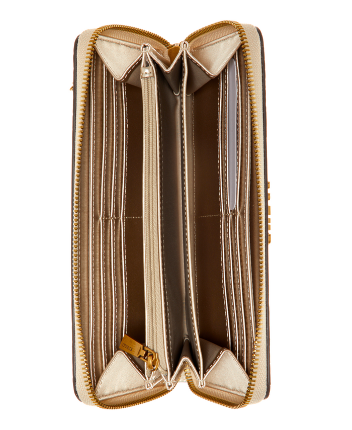 Billetera Guess Aviana  Large  Around Lht Blanco-2