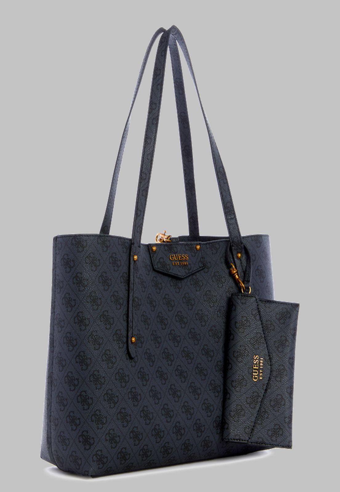 Cartera Guess Eco Brenton Tote Clo Carbón-1