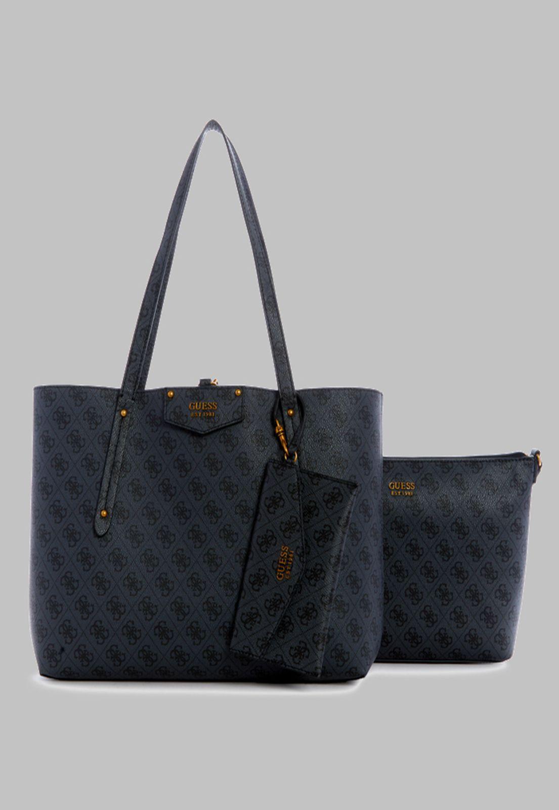 Cartera Guess Eco Brenton Tote Clo Carbón-4