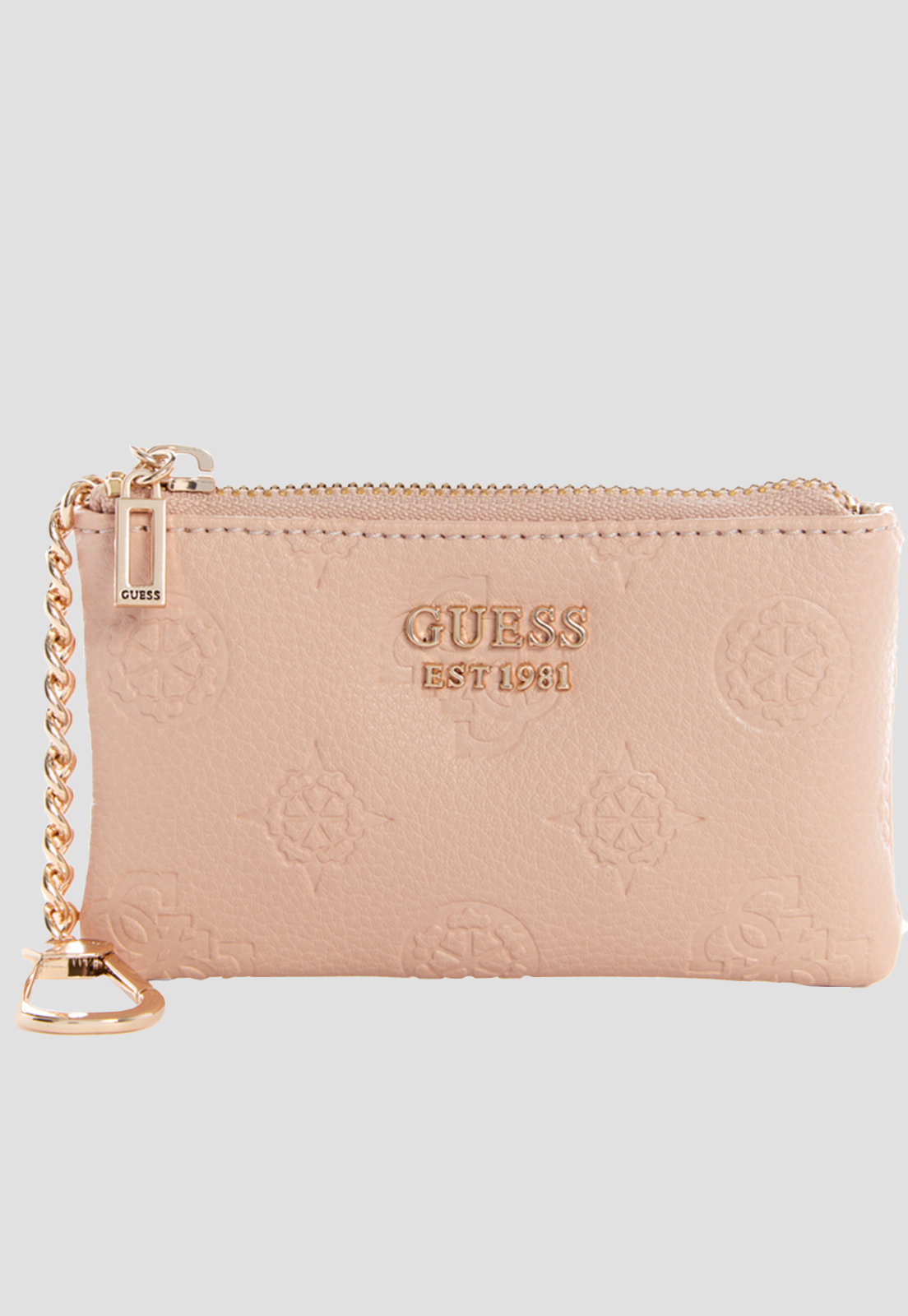 Billetera Helaina Slg Zip Pouch Alm Rosado Guess-0