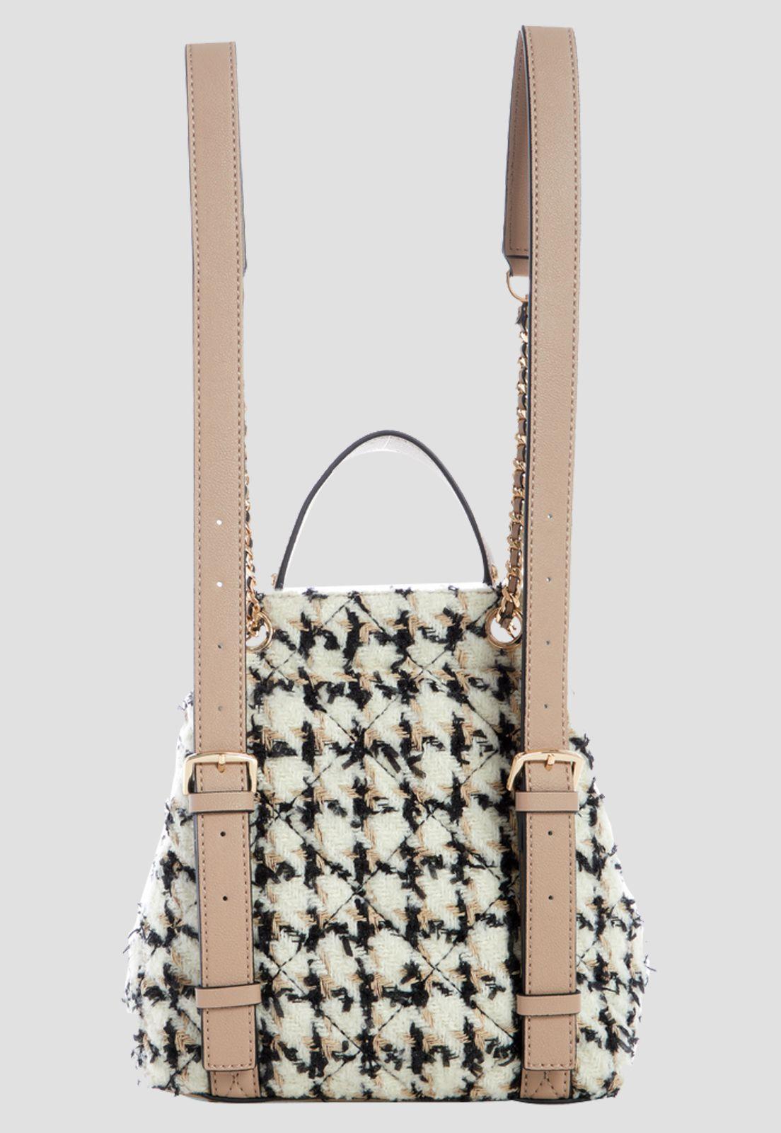 Mochila Cessily Flap Backpack Sml Crema Guess-2