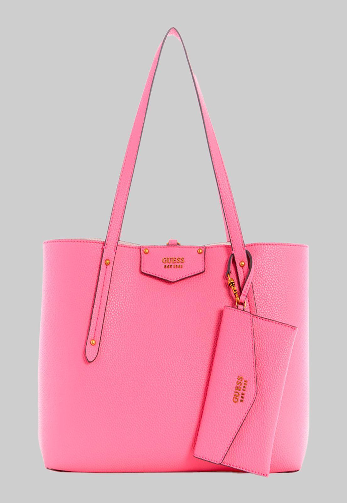 Cartera Eco Brenton Tote Bpk Rosado Guess-1