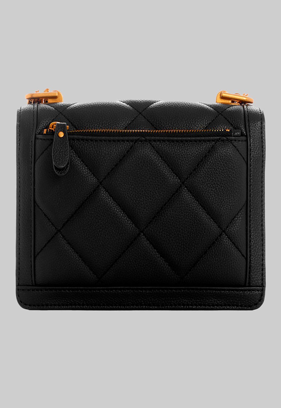 Cartera Abey Crossbody Flap Bla Negro Guess-2