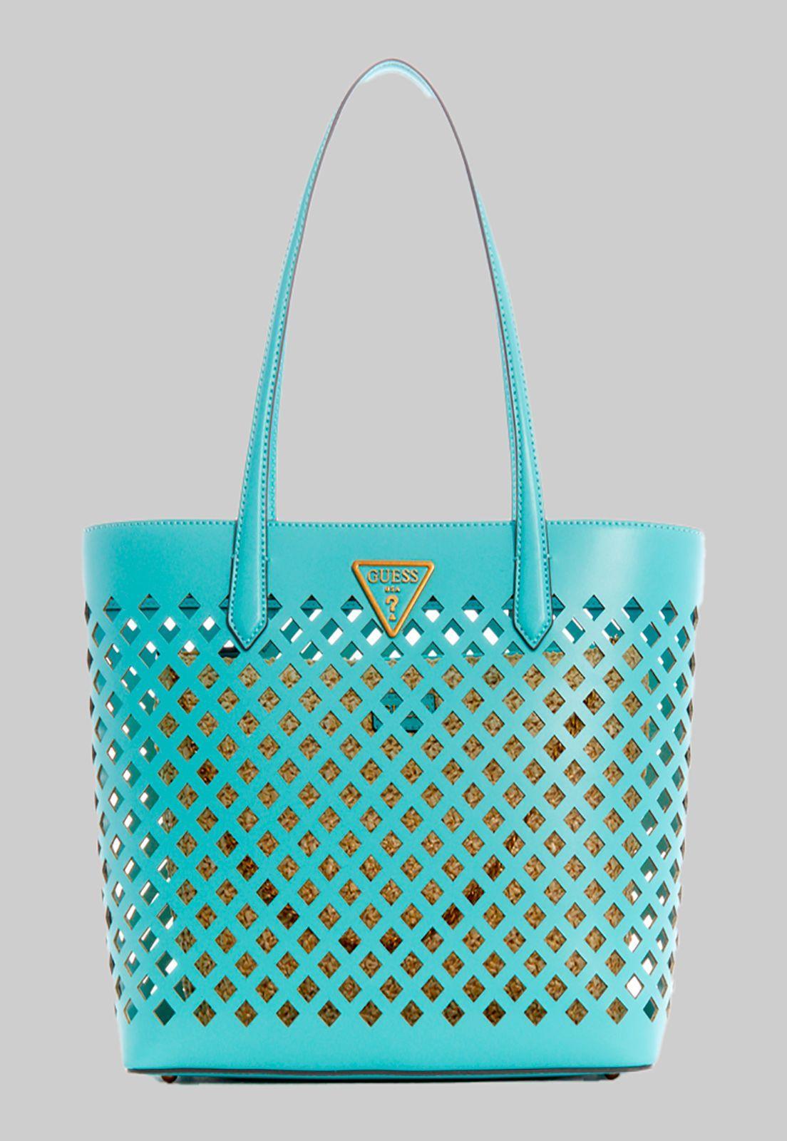 Cartera Aqua Tote Trq Celeste Guess-0
