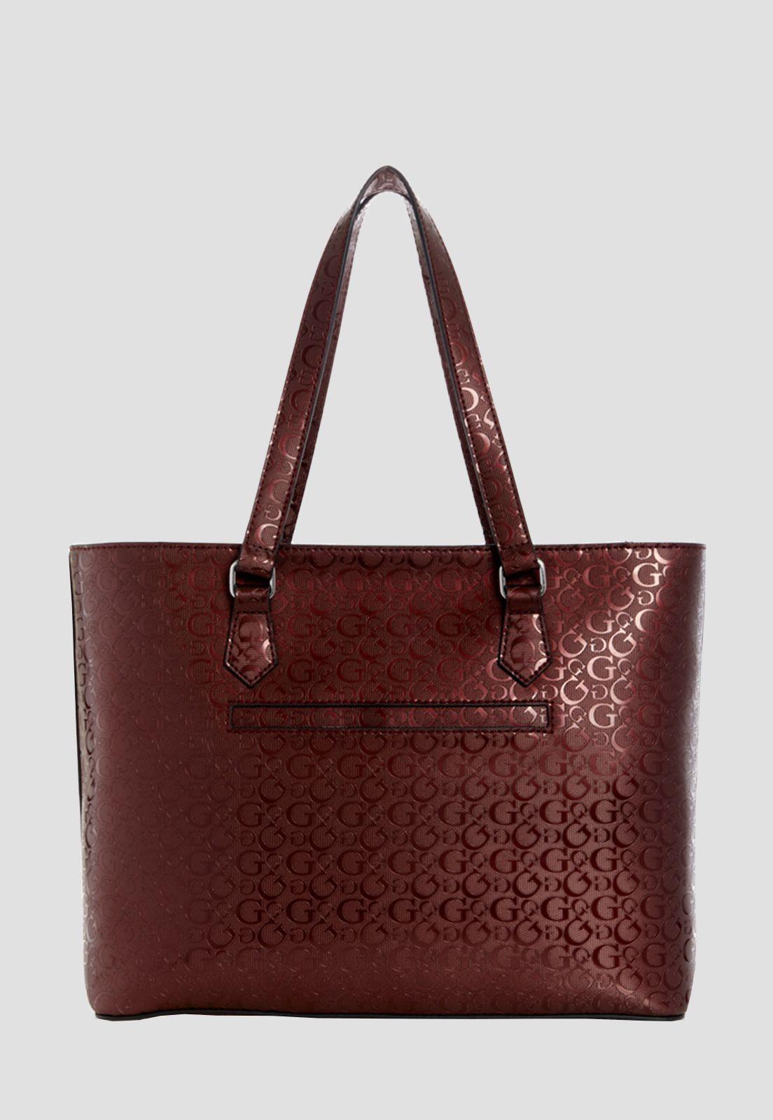 Cartera Homestead Tote Bor Café Guess-2