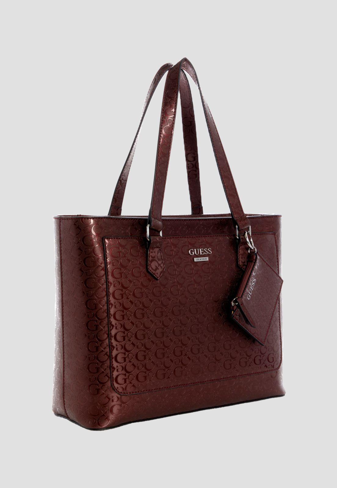 Cartera Homestead Tote Bor Café Guess-1