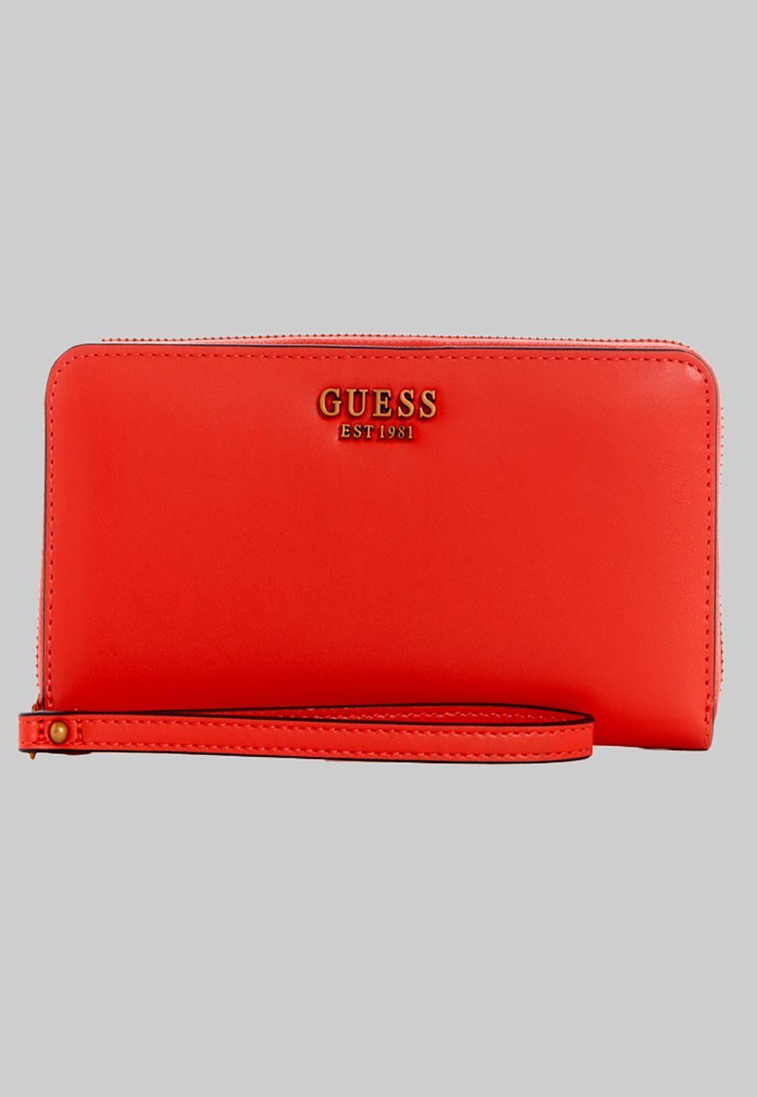 Billetera Laurel Slg Large Around Naranjo Guess-0