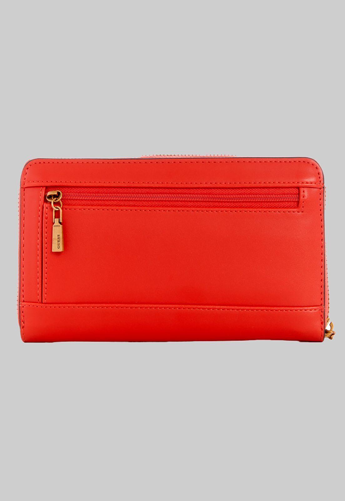 Billetera Laurel Slg Large Around Naranjo Guess-1