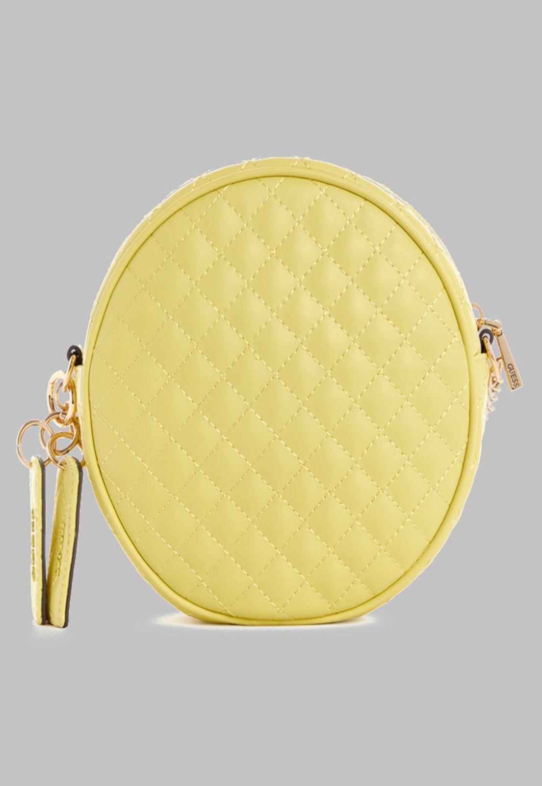 Mini Cartera Guess Rue Rose Circle Crossbody Lgl Amarillo-2