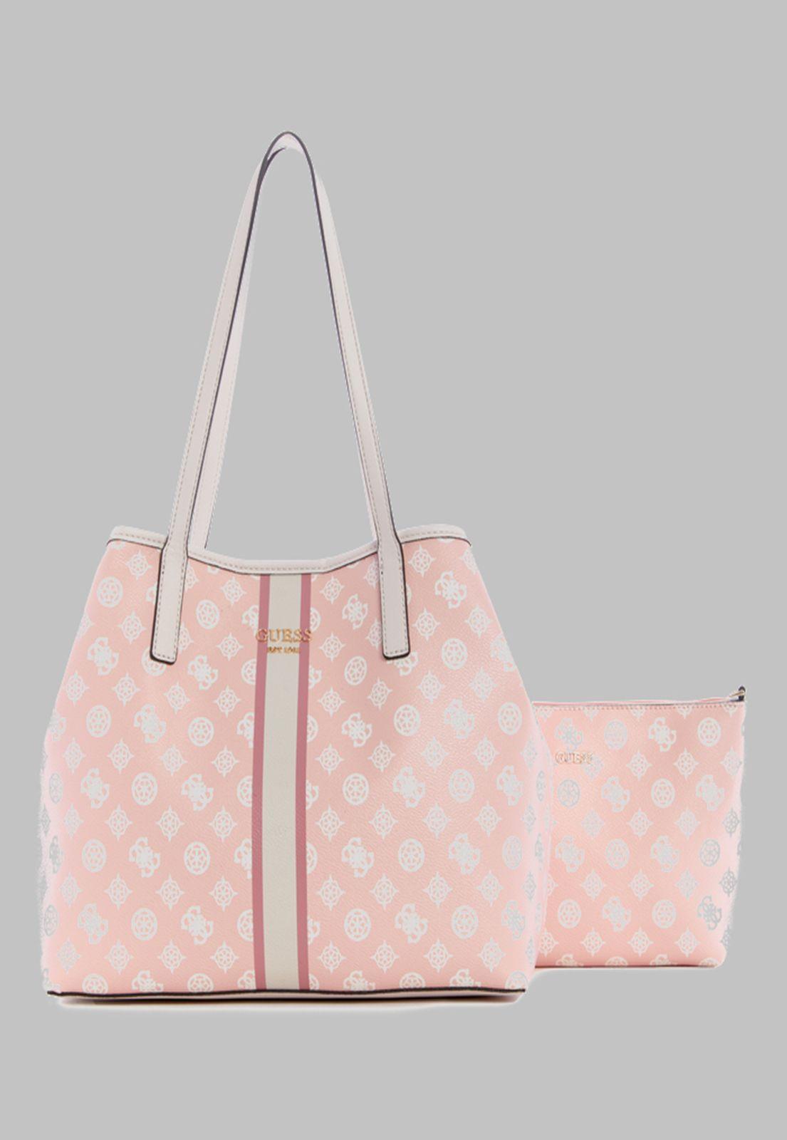 Cartera Guess Vikky Tote Pgi Rosado-3