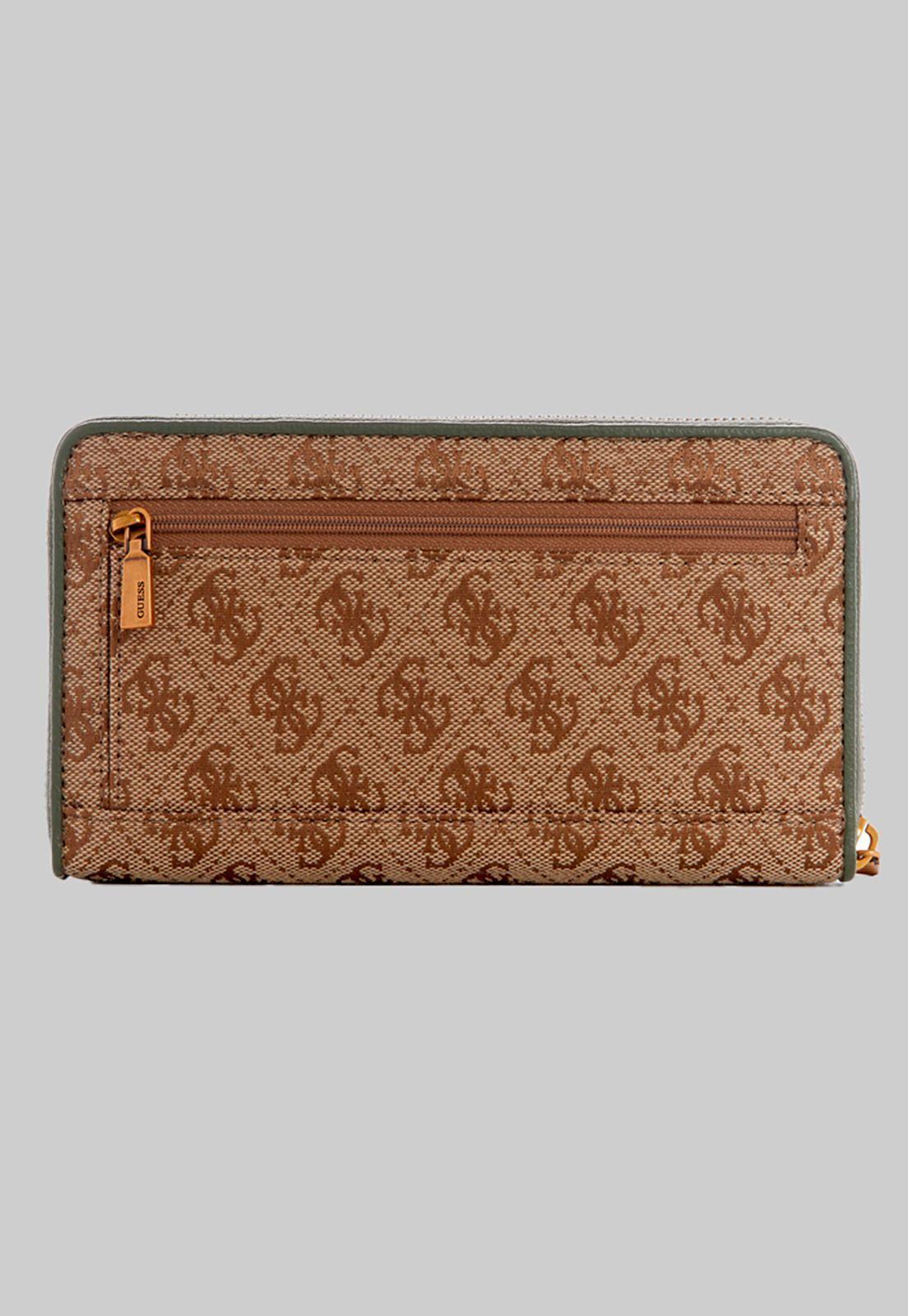 Billetera Aviana Slg Large Zip Around Verde Guess-1