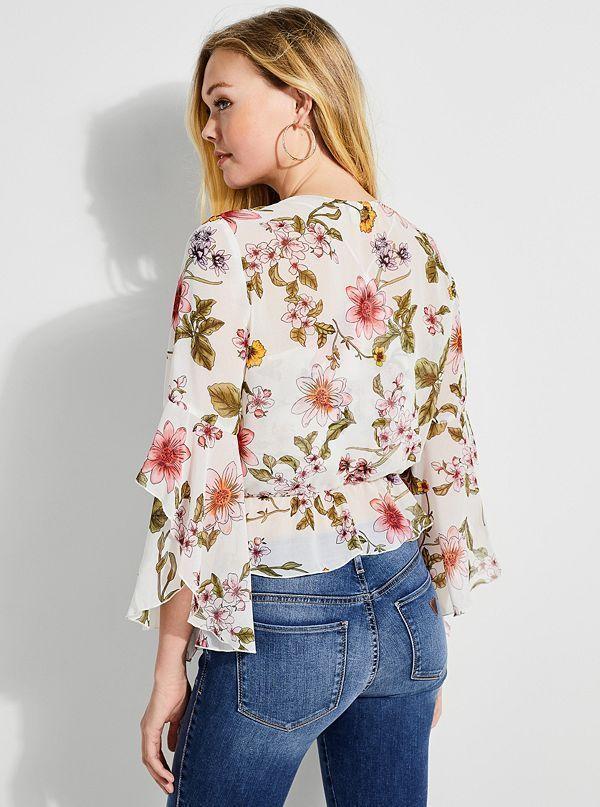 Blusa Guess Flat Poly Chiffon-3