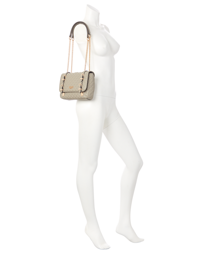 Cartera Guess Adam Convertible Xbody Flap Tau Gris-4
