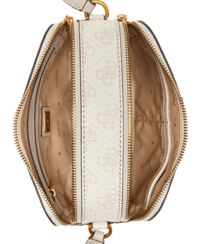 Cartera Guess Ginevra Logo Camera Bag Stl Crema-3