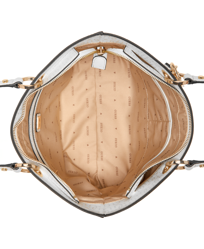 Cartera Guess Noelle Small Elite Tote Whi Blanco-3