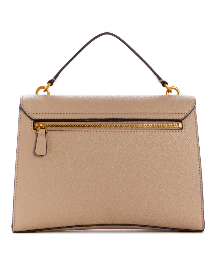 Cartera Guess Zira Top Handle Flap Lgr Café-2