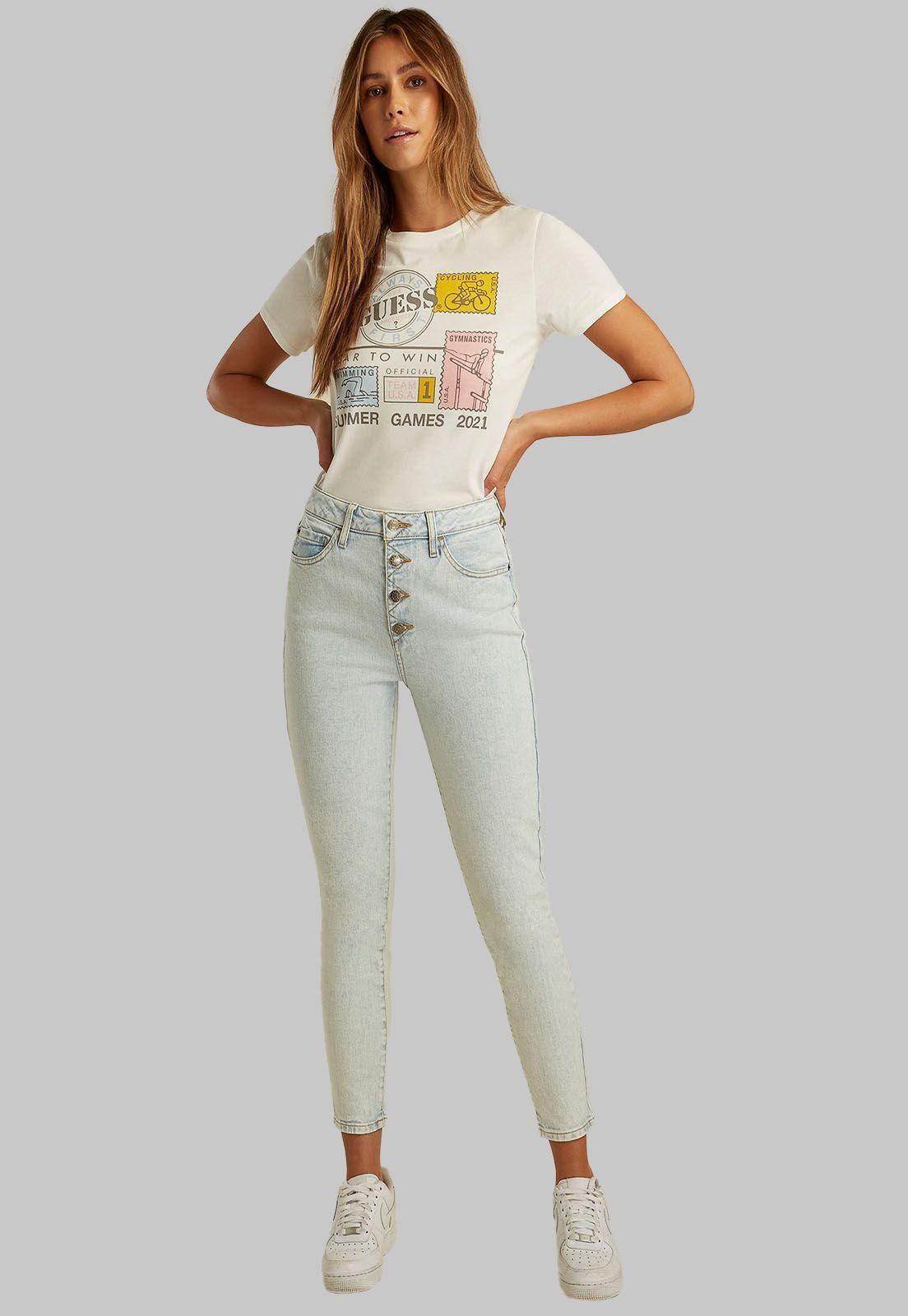 Polera Su Games Stamps Tee Ofwt Guess-3