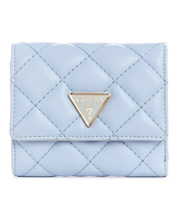 Billetera Guess Cessily  Small Trifold Pod Celeste-0