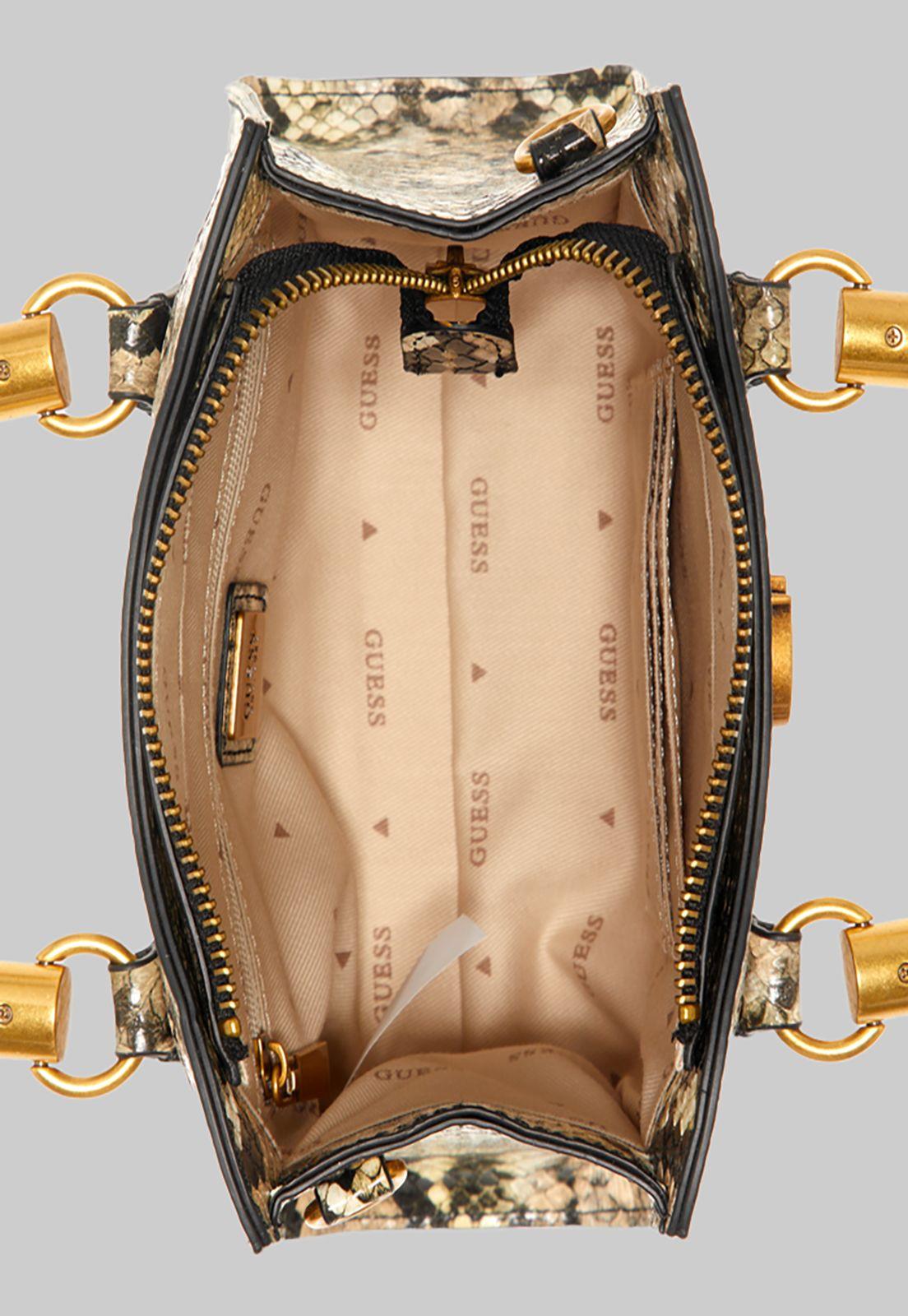 Mini Cartera Guess Nell Mini Satchel Npy Multicolor-3