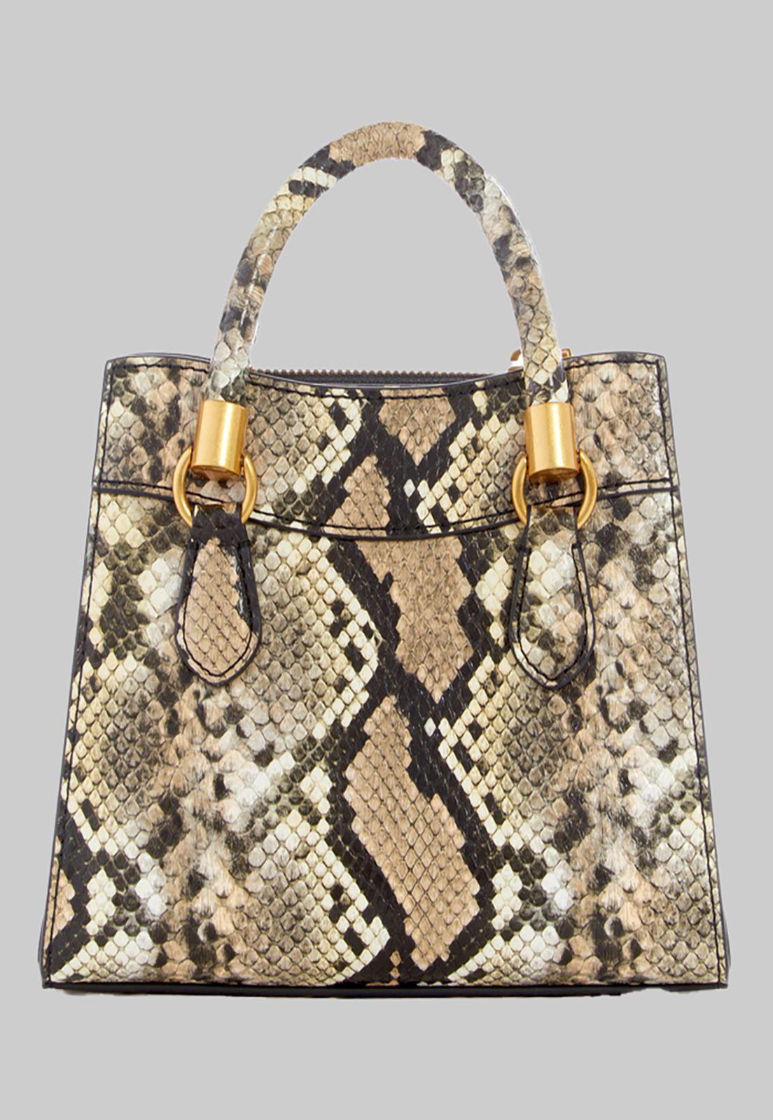 Mini Cartera Guess Nell Mini Satchel Npy Multicolor-2