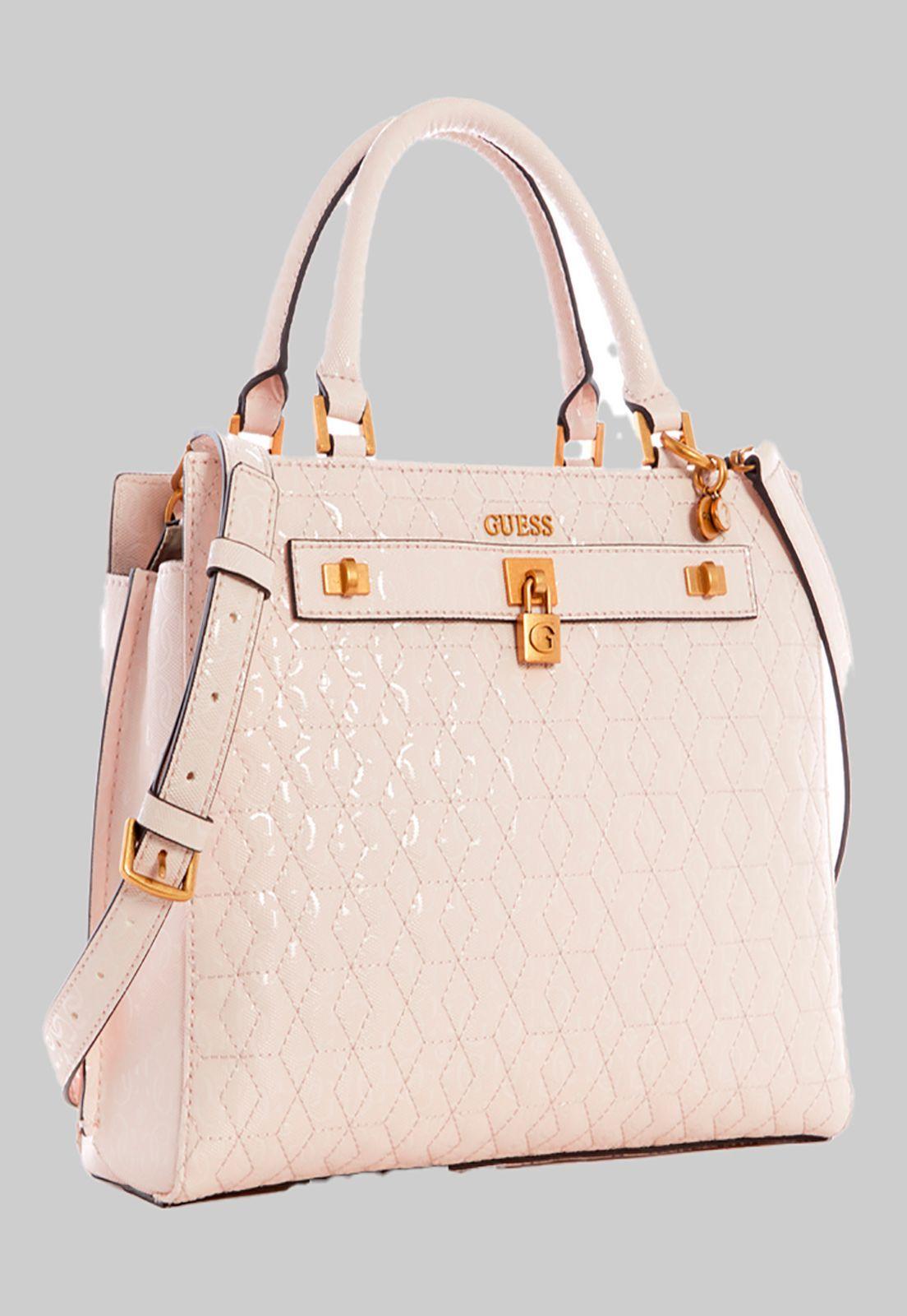 Cartera Isidora Girlfriend Satchel  Rosado Guess-1