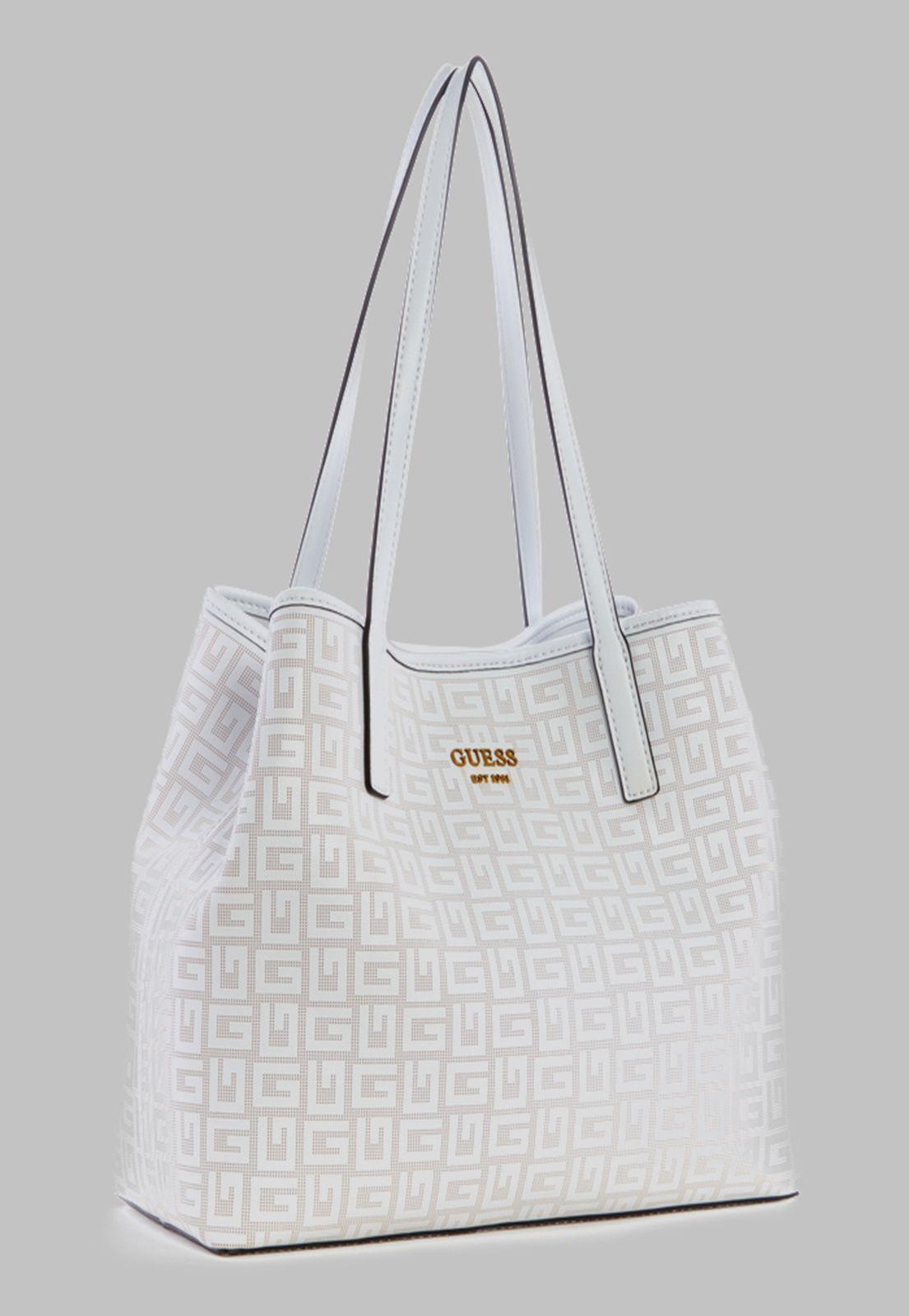 Cartera Guess Vikky Tote Whi Blanco-1