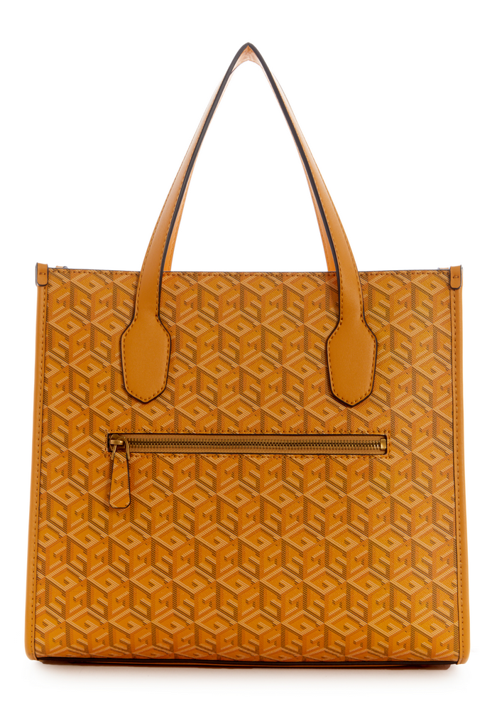 Cartera Silvana 2 Compartment Tote Amarillo Guess-1