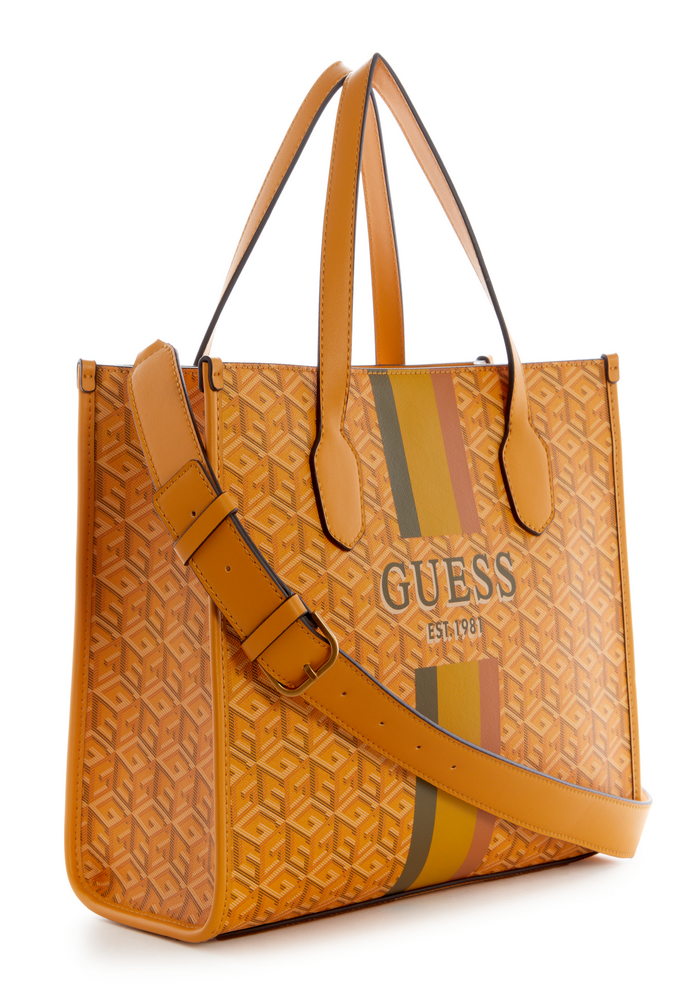 Cartera Silvana 2 Compartment Tote Amarillo Guess-2