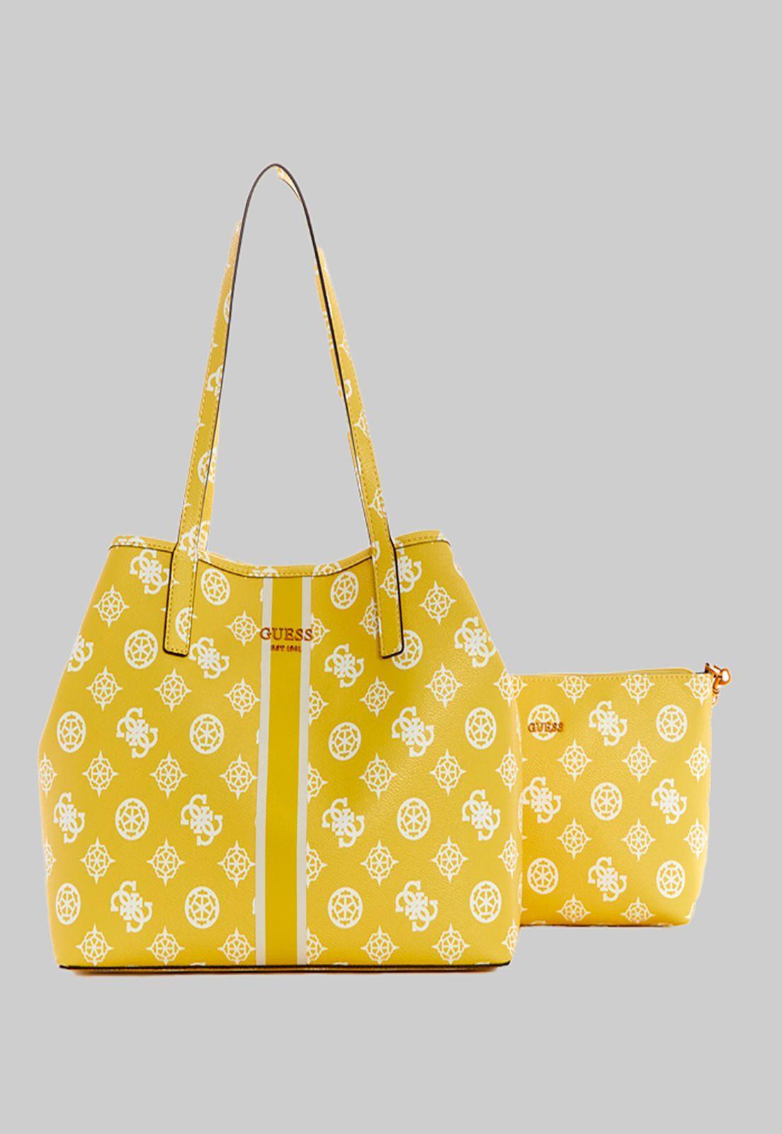 Cartera Vikky Tote Ctl Amarillo Guess-1