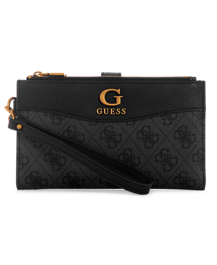 Billetera Guess Nell Logo Slg Dbl Zip Orgnzr Clo Carbon-0