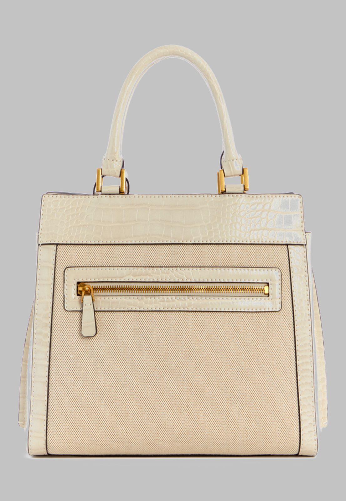 Cartera Guess Katey Luxury Satchel Ntg Crema-2