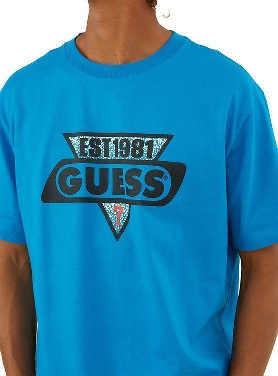 Polera Guess Go Ss Ovrszd Racer Logo Tee-3