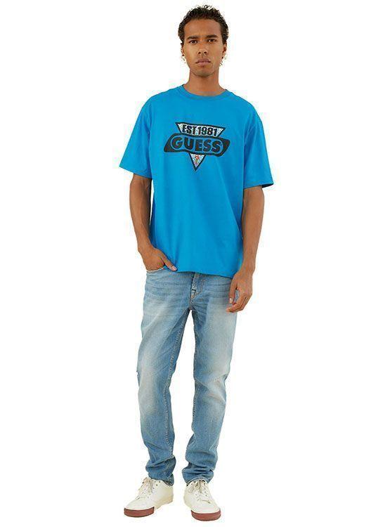 Polera Guess Go Ss Ovrszd Racer Logo Tee-1